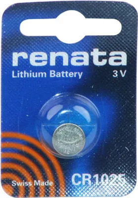 Obrázok produktu pre renata - CR1025 - 3 V, 30 mAh, lítiová gombíková batéria