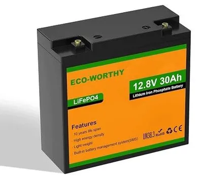 Zdjęcie produktu dla Akumulator LIFEPO4 12V 8AH litowy do paneli solarnych ochrona bms