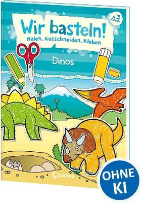 Produktbild von Wir basteln! - Malen, Ausschneiden, Kleben - Dinos