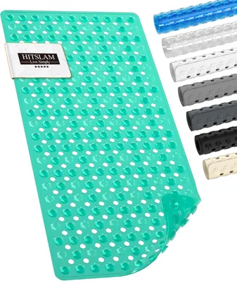 Image de Tapis de bain antidérapant, 89 x 40 cm, antidérapant, sans BPA, pour la douche