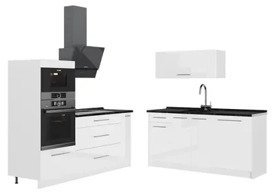 Obrázok produktu pre Kuchyňa Vicco Fame-Line Biely vysoký lesk/biely 340 cm, AP Antracit, Model 63744