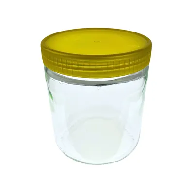 Produktbild von BIENEN SCHMIDT Honiggläser 500g Glas, Gold Schraubverschluss, 60 Stück, für Imkerhonig, ohne Etikett