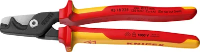Produktbild von StepCut XL Kabelschere 95 18 225 VDE (rot/gelb, Länge 225mm)