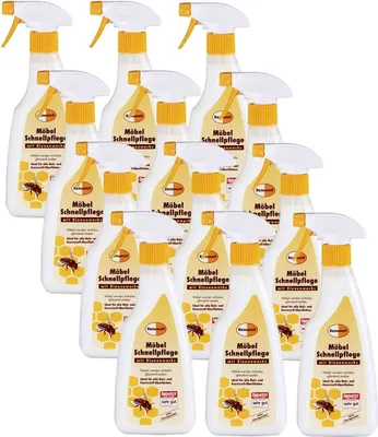 Produktbild von Renuwell Möbel-Schnellpflege Bienenwachs Möbelpflege 12 x 500 ml