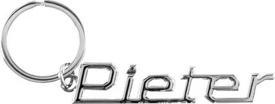Productafbeelding van Cool car keyrings - Auto sleutelhanger met naam Pieter