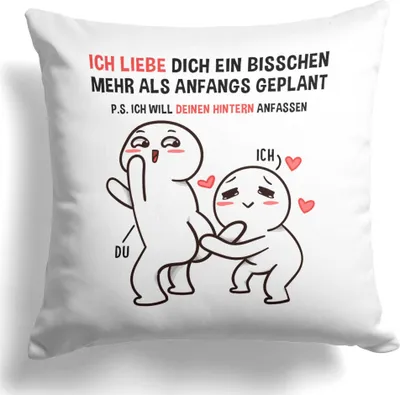Produktbild von 22Feels Jahrestag Geschenk Hochzeitstag Frauen Männer Kissen Deko Valentinstag Freund Freundin Paar Dekoration Liebe Beziehung Wohnaccessoire Wohnzimmer Schlafzimmer Couch