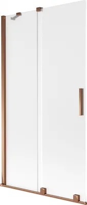 Zdjęcie produktu dla Mexen Velar Parawan Nawnowy 2-skrzydłowy 100x150cm Szron/Różowe Złoto