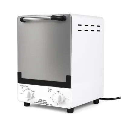 Produktbild von 12L Hochtemperatur Sterilisator, Infrarot Desinfektionsgerät mit Timer und Temperaturregelung,Heißluftsterilisator für Nagelstudio und Salon