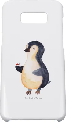 Produktbild von Mr. & Mrs. Panda Samsung Galaxy S8 plus Handyhülle  Pinguin Marienkäfer - Weiß - Geschenk, Kleine Wunder, Cover, Pinguine, Liebe, Handy Case, Glück, Hülle, Aufmerksam