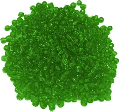 Image de Perles de verre - Type 'Rocailles' - 400 pièces - 4 mm - Couleur verte