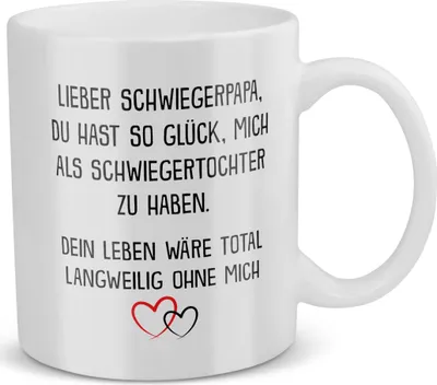 Produktbild von 22Feels Schwiegerpapa Geschenk von Schwiegertochter Braut Schwiegervater Tasse Vater des Bräutigams Kaffeetasse Männer Geburtstag Weihnachten Herrentag Geschenkidee Schwiegereltern