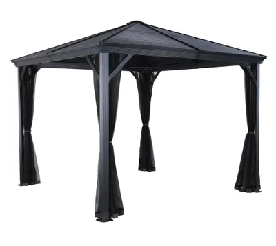 Produktbild von Sojag Ventura 1010 Metall Pavillon mit festem Dach 3x3 m