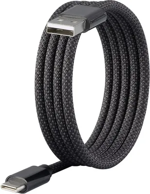 Produktbild von Renkforce RF-6437924, 1 m, USB C, USB A, USB 2.0, 0,48 Gbit/s, Schwarz