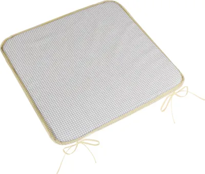 Produktbild von Sitzkissen Adéla uni - 40x40 cm - Grau,Weiß