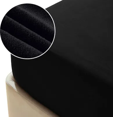 Produktbild von Kuscheliges Mikrofaser-Polarflanell-Bettlaken Teddybär Fluffy 140X200 Schwarz