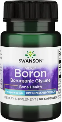 Produktbild von Albion Bor -Glycin 6 mg 60 Kapseln Swanson Health Products