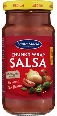 Produktbild von Santa Maria Chunky Wrap Salsa Medium, 230 ml – Würzige stückige Salsa