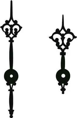Produktbild von SELVA Zeigerpaar Funkuhren Lanze schwarz Minutenzeiger-L:72mm