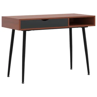 Immagine prodotto di Scrivania con Cassetto Marrone 110x50x75 cm Legno Multistrato