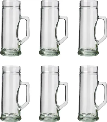 Produktbild von Bierglas, Bierkrug, Maßkrug, Bierseidel 6er Set Biergläser, Premium, Glatt - 0,5 Liter