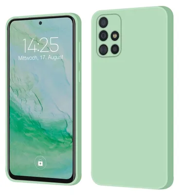 Produktbild von Hülle für Samsung Galaxy A51 Case Cover Bumper Smartphone Softgrip Schutzhülle Farbe: Türkis