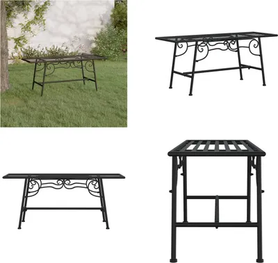 Zdjęcie produktu dla vidaXL Ławka pod drzewo 110 cm stal czarna - Ławka pod drzewo - Ławki pod drzewo - Ławka - Siedzisko ławki