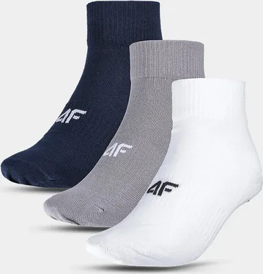 Produktbild von Herren-Freizeitsocken über dem Knöchel 4F 3er-Pack, Größe: 39-42