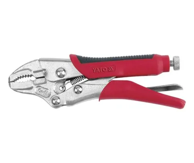 Obrázok produktu pre Yato YT-2153, Uzamykacie kliešte, Chrómovo-vanádová oceľ, Termoplastická guma (TPR), Čierna, Červená, 240 mm