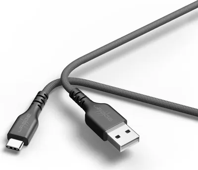 Produktbild von uRage USB-Kabel uFlex, USB-A - USB-C, 2,2m, Schwarz