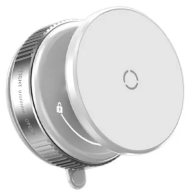 Produktbild von INF Vakuum-Magnet Handyhalter für Auto, Zinklegierung+ABS, verstellbar Weiß