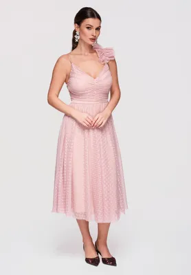 Produktbild von LARICA Kleid Midi Flared Romantisch Eleganz LA-OM-DLR324 nude M