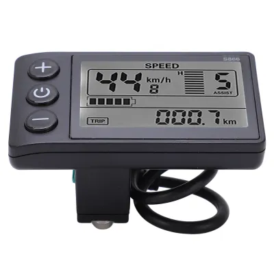 Obrázek produktu pro Elektrické kolo S866 LCD displej Meter 24V 36V 48V ovládací panel s vodotěsnou zástrčkou