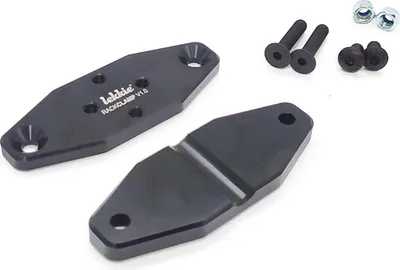 Produktbild von windmeile | Lekkie Rack Clamp Set, Gepäckträgerklemmen, Schwarz, zur Befestigung der Akkuhalterung am Gepäckträger, E-Bike, Pedelec