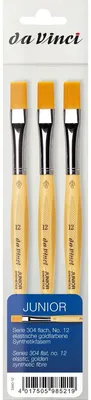 Produktbild von Junior Pinsel Größe 12 Serie 304 flach, 3 Stück