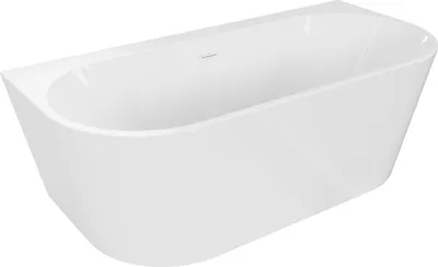 Immagine prodotto di Mexen Oval+ vasca da bagno freestanding a parete 170 x 80 cm, bianca, troppopieno bianco - 52681708000-20