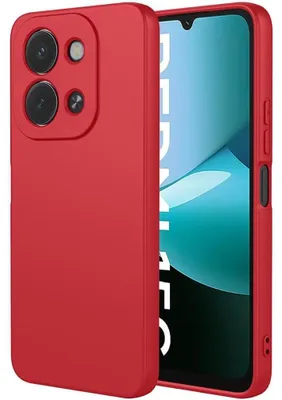 Image de Coque pour Xiaomi Redmi 15C 4G/5G, Protection Silicone Doux Ultra Slim Anti-Rayures Antichoc Rouge