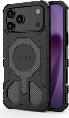 Produktbild von Für Apple iPhone 17 Pro Max BIBERCAS Series MagSafe Shockproof Hülle Schwarz