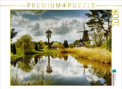 Produktbild von Calvendo Dorfteich im Mühlenmuseum Gifhorn 1000 Teile Puzzle quer 640x480mm, ; 7356238