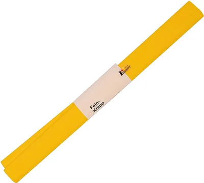 Produktbild von folia Krepp-Papier (B)500 mm x (L)2,5 m gelb