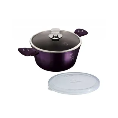 Produktbild von Titanbeschichtet Kochtopf 28Cm 6.1L Topf Deckel Töpfe Induktion Berlinger Haus Purple Eclipse Bh-6630