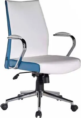 Produktbild von Bürosessel Bürostuhl Arbeitsstuhl Sessel Wohnzimmer Arbeitszimmer Weiß Blau