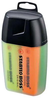 Produktbild von Textmarker - STABILO BOSS ORIGINAL - 4er Big Box - gelb, orange, grün, pink