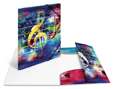 Produktbild von HERMA Eckspannermappe "Artline" PP DIN A4 Music