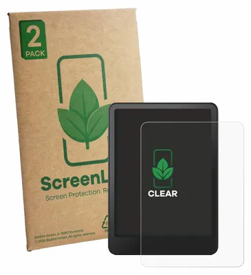 Produktbild von 2x ScreenLeaf Schutzfolie für Amazon Kindle Paperwhite 2024 (12. Gen.) Displayschutz Display Schutz Folie Klar Transparent