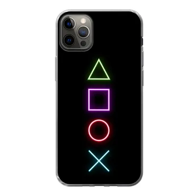 Produktbild von MuchoWow® Handyhülle Schutzhülle Hülle für iPhone 13 Pro Max Gaming - Neon - Konsole - Schwarz - Controller - Gaming Silikon Softcase Handy Hülle - Mobiltelefon