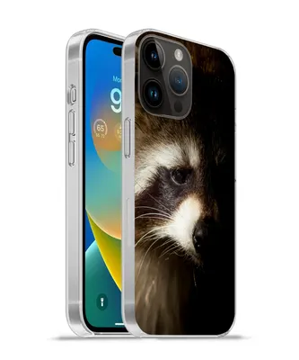 Produktbild von MuchoWow® Handyhülle Schutzhülle Hülle für Apple iPhone 14 Pro Max Waschbär - Wilde Tiere - Schwarz Silikon Softcase Handy Hülle - Hardcover