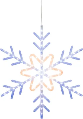 Imagen del producto de Copo de nieve luminoso MagicHome Navidad, 72 LED blanco cálido y frío, IP44, 57 cm