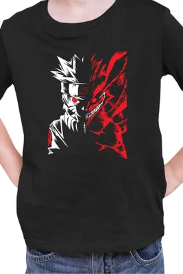 Produktbild von Kinder T-Shirt Naruto Naruto Kurama 03, 5-6 Jahr - 116 / Schwarz