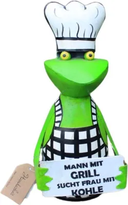Produktbild von Zaunhocker Frosch Grill Kohle