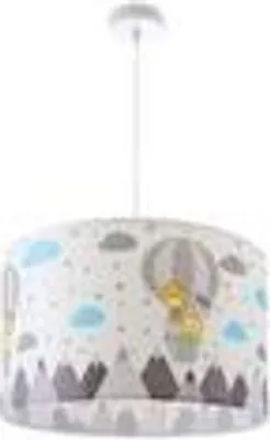 Produktbild von Deckenlampe Kinderzimmer Pendelleuchte Babyzimmer Feuerwehr Straße Polizei E27Leuchtenart / FarbePendelleuchte - Weiß